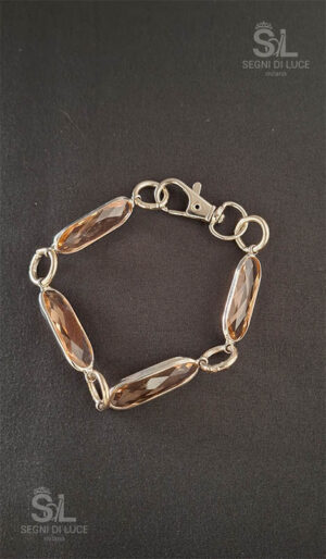 bracciale calla rosa argento