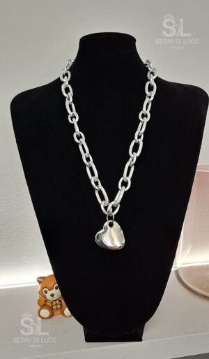 Girocollo cuore argento regalo San Valentino originale pezzo unico